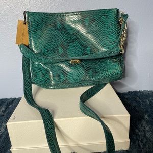 Cole Haan Gorgeous Snakeskin Embossed Leather Bag